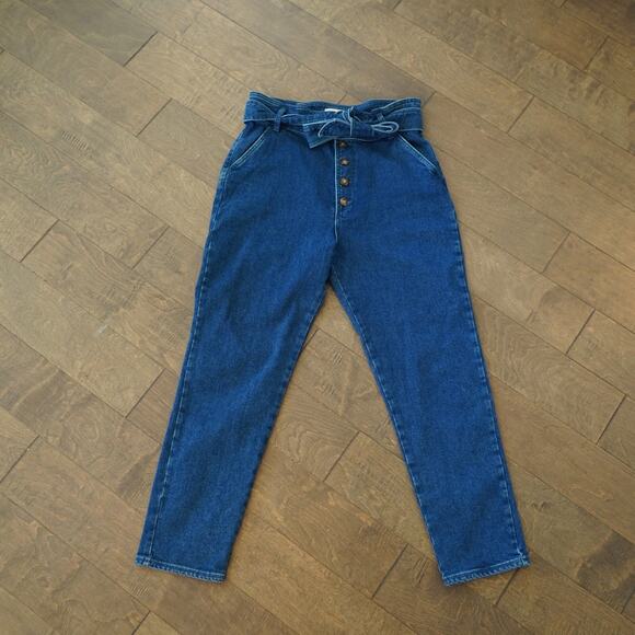 Sezane Leandro Trousers Paper bag Waist Size 42 EUC - Picture 2 of 7